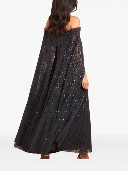 Rochie midi Needle & Thread până la genunchi de costum negru