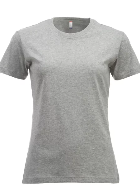 Clique New Classic-T – Klasyczny T-shirt z bawełny współczesny krój – szara