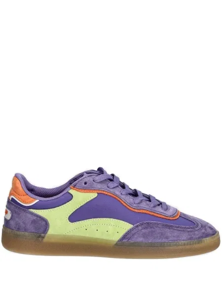 Sneakerși Hoff cu șireturi din piele de căprioară violet