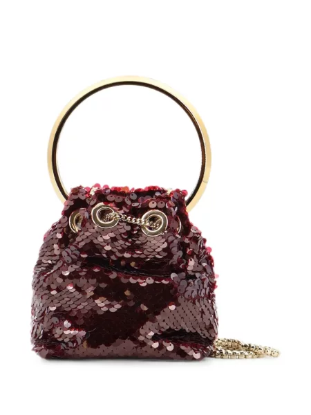 Geantă Jimmy Choo cu paiete roșu