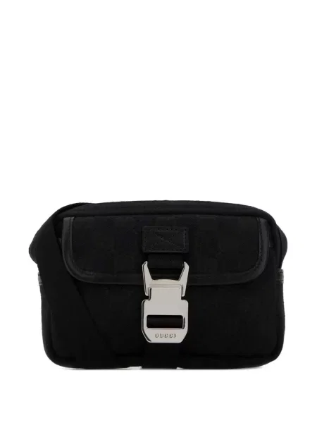 Geantă crossbody Gucci din canvas negru