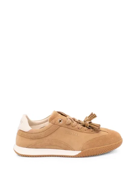 Sneakerși Twinset din piele de căprioară
