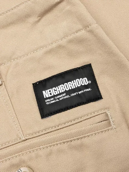Pantaloni chino Neighborhood din țesătură twill
