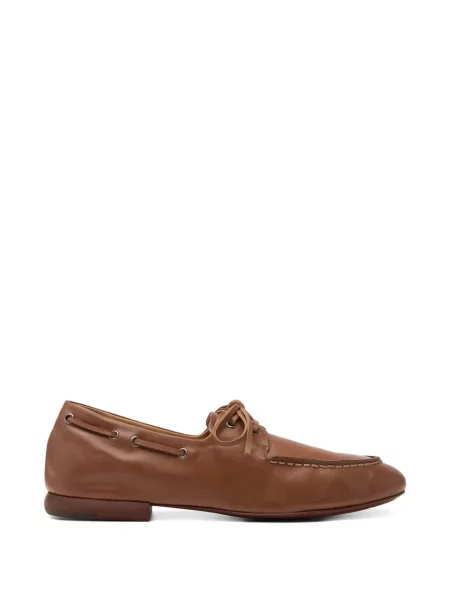 Pantofi loafer Marsell cu șireturi din dantelă maro