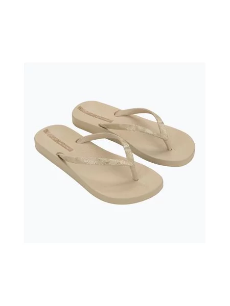 Шлепанцы Ipanema с сеткой бежевые