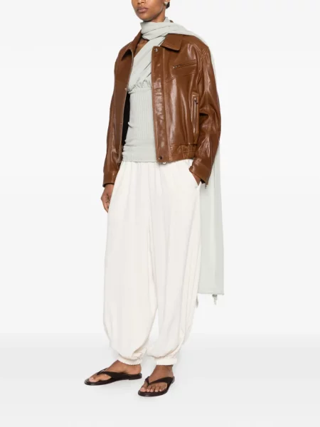 Geanta de piele Nour Hammour maro
