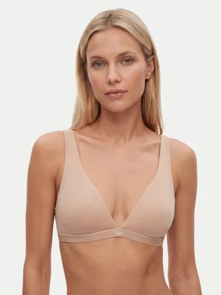 Podprsenka Bralette Emporio Armani Underwear béžová
