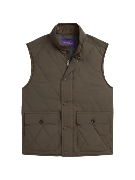 Kamizelka Ralph Lauren Purple Label pikowana fioletowa