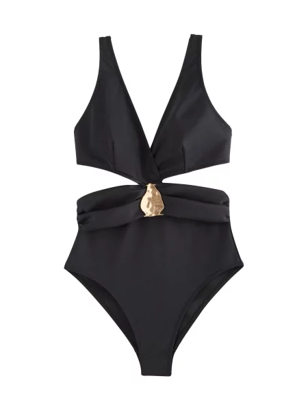 Lipsy Costum de baie întreg negru