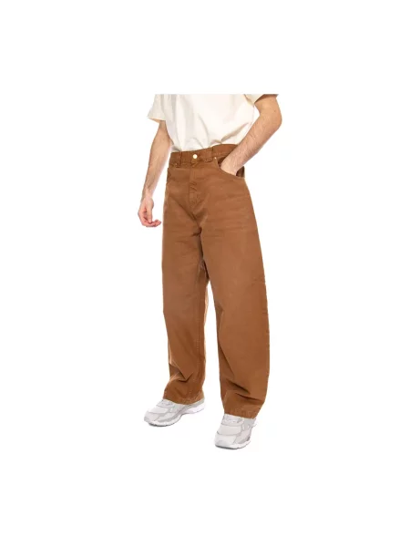 Spodnie Carhartt Wip brązowe