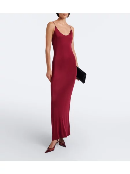 Rochie maxi Saint Laurent din jerseu