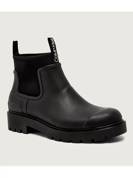 Cizme de cauciuc Calvin Klein Jeans Combat Rain Boot negru