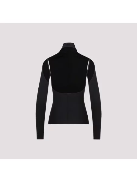 Sweter z golfem Khaite wełniany do golfa czarny