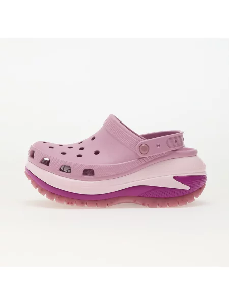 Маратонки Crocs на платформе виолетово