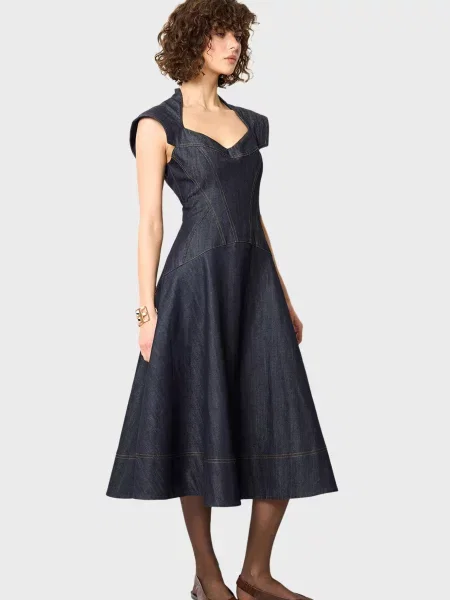 Джинсова сукня Andre Tan синя