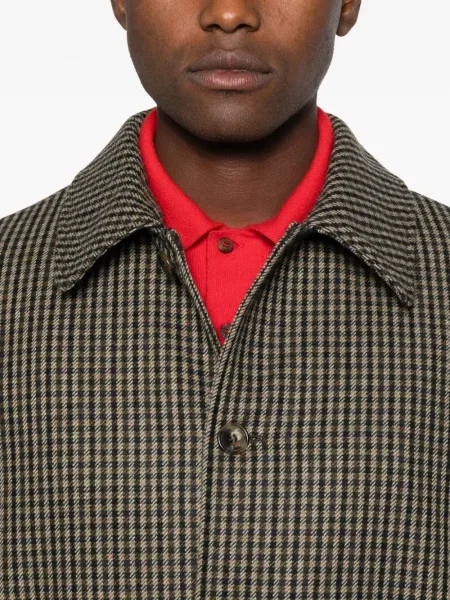 Palton A.p.c. în carouri maro