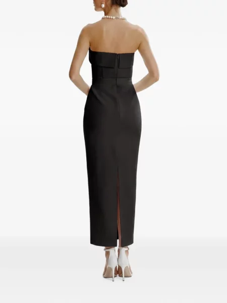 Rochie maxi Framboise fără bretele negru