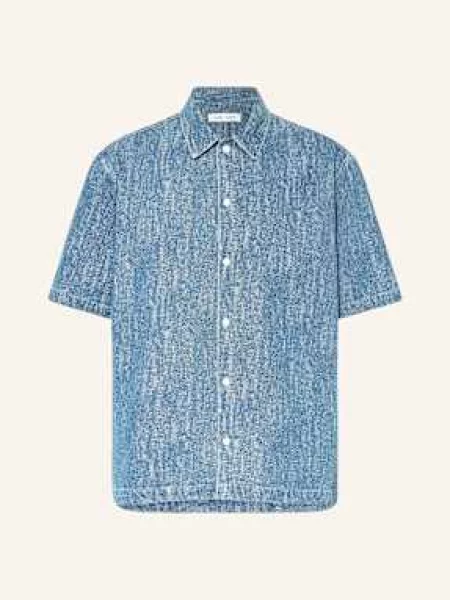 Samsøe Samsøe Košile S Krátkým Rukávem Saayo Comfort Fit modrá