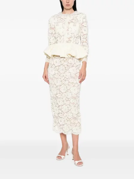Rochie Self-portrait cu model floral din dantelă