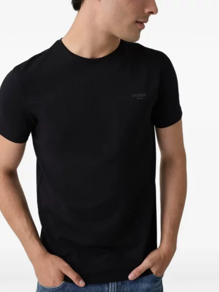 Tricou Guess cu decolteu rotund negru
