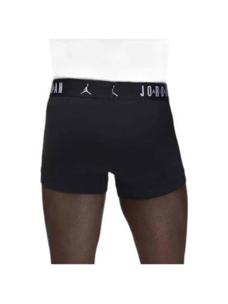 Pánske boxerky Nike Jrdan JHM Flight Cotton Trunk 3 páry black čierna