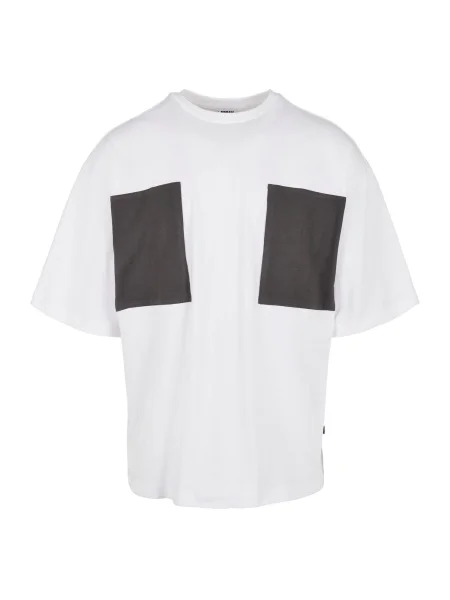 Urban Classics Tricou / gri metalic alb