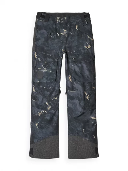 Snowboardové kalhoty 4F FNK multicolor allover černé