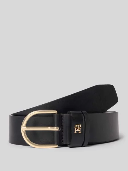 Z czystej skóry bydlęcej model ‘EFFORTLESS Tommy Hilfiger czarny