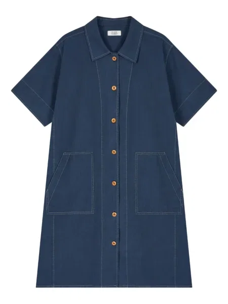 Rochie din denim Studio Tomboy până la genunchi de costum albastru
