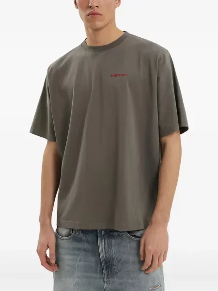 Tricou 1989 Studio cu decolteu rotund scurt gri