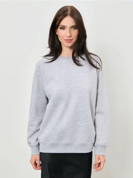 Кофта з круглим вирізом сірий