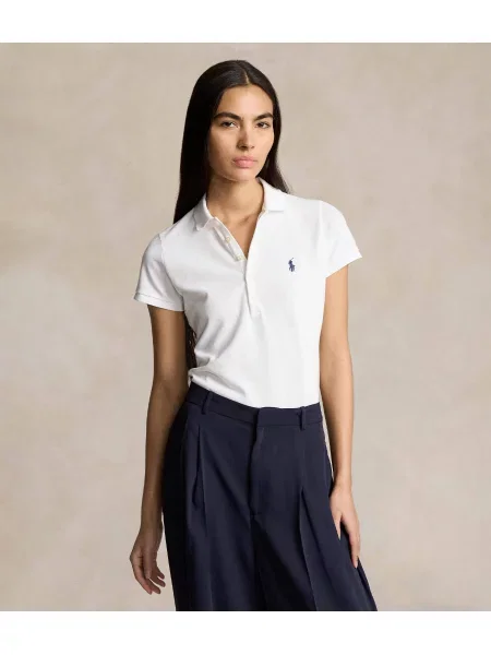 Tricou polo Polo Ralph Lauren alb