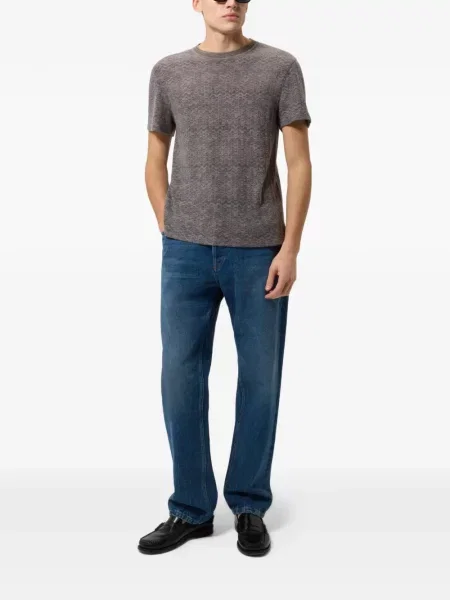 Tricou Missoni cu decolteu rotund gri