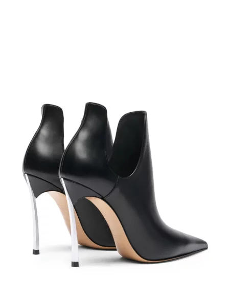 Botine Casadei cu vârf ascuţit negru