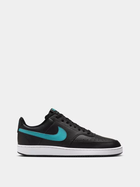 Кожаные кроссовки Nike черные