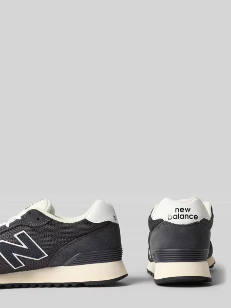 Sneakersy z detal z logo model New Balance czarne