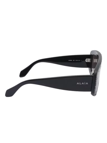 Δερμάτινα γυαλιά ηλίου Alaia Eyewear μαύρο
