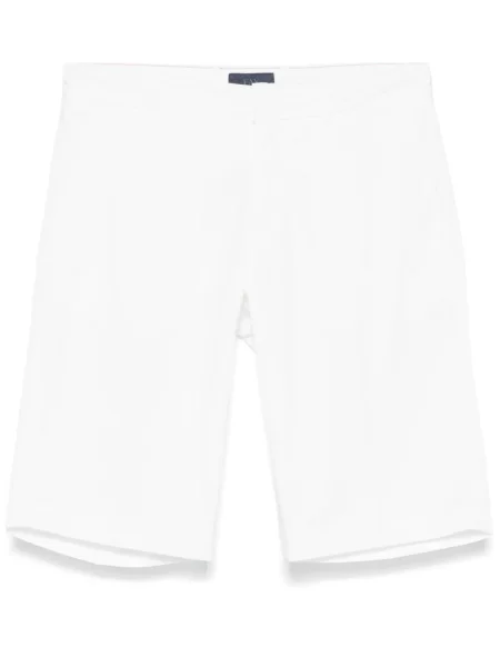 Pantaloni chino Fay din țesătură twill alb