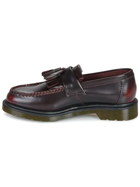 Mocasini Dr. Martens din piele bordo