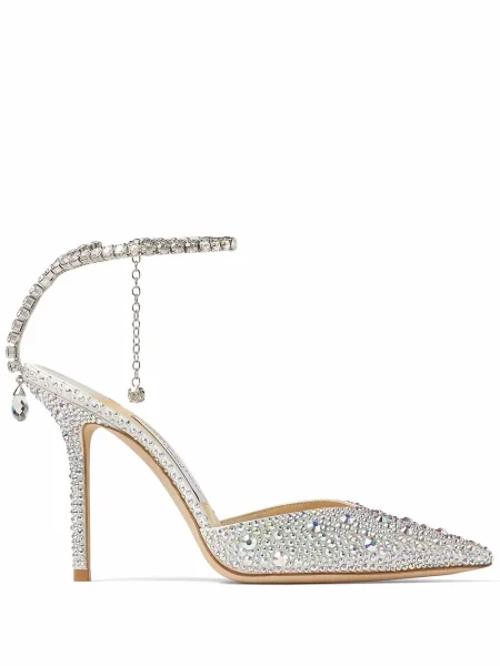 Pantofi cu toc Jimmy Choo alb
