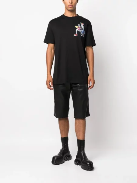 Raštuotas marškinėliai Philipp Plein juoda