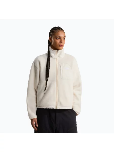 Bluză fleece pentru femei The North Face Yumiori Off Peak Full Zip white dune alb