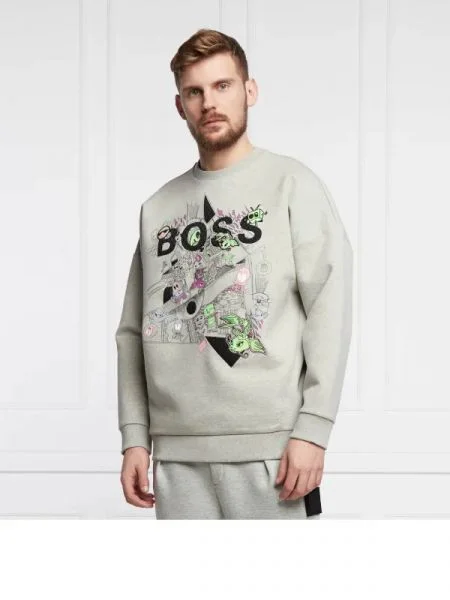 BOSS GREEN Hanorac Salbo Lotus gri