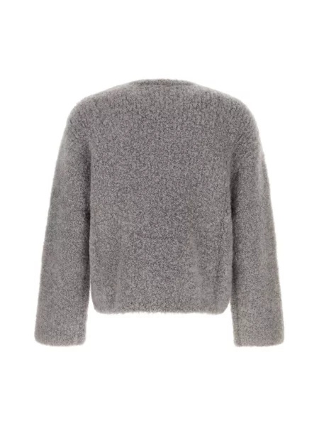 Sweter Séfr wełniany szary
