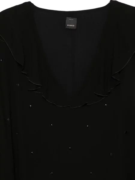 Rochie Pinko cu volane negru
