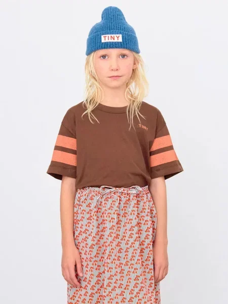 Tinycottons Дитяча футболка STRIPES LOGO TEE