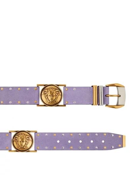 Curea Versace cu tepi violet