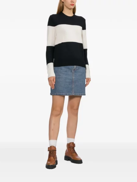 Pulover A.p.c. cu broderie albastru