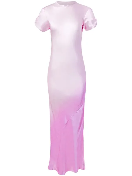 Maksi sukienka maxi Alejandra Alonso Rojas garniturowa różowa