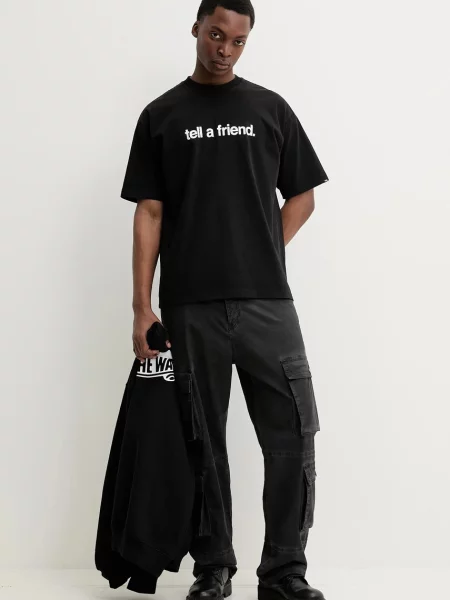 Vans t-shirt z nadrukiem czarny